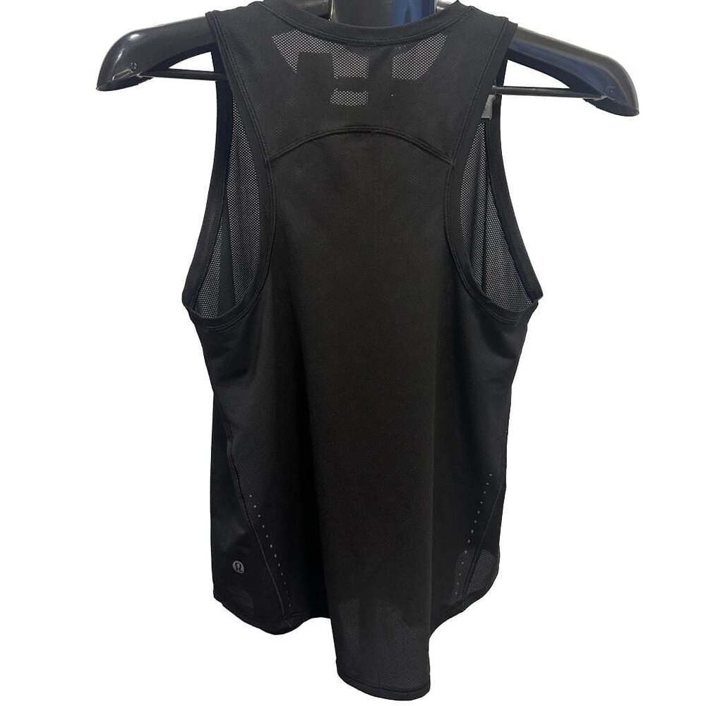 Lululemon Sculpt Tank Top Black Mesh Racerback